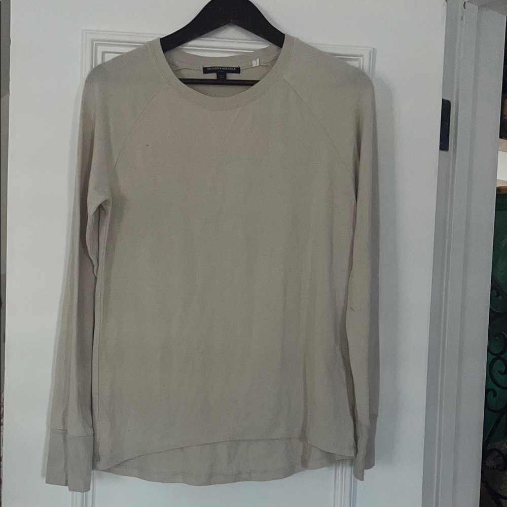 Brandy Melville Cream Crewneck Light Weight Sweater
One Size